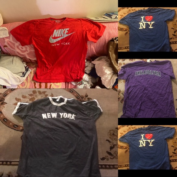 Nike New York t shirt bundle of 5 size L - Picture 1 of 1